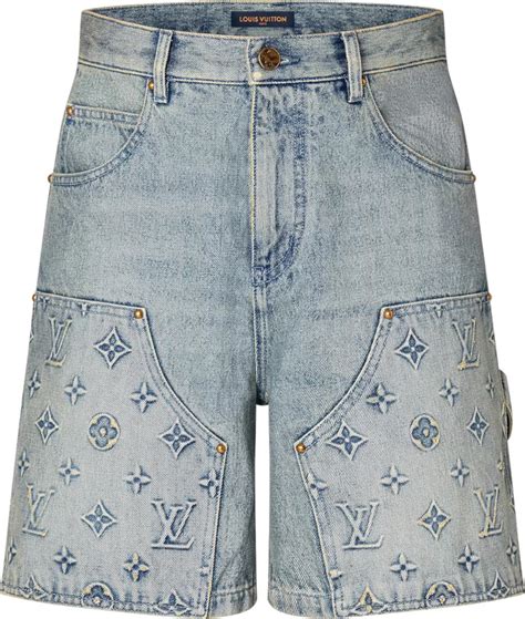 vintage louis vuitton shorts|louis vuitton denim shorts.